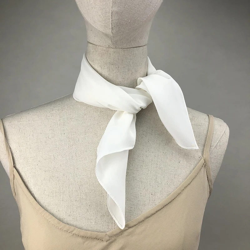 Nueva bufanda de seda para muj - Ascot Neck Scarf reseña y precio