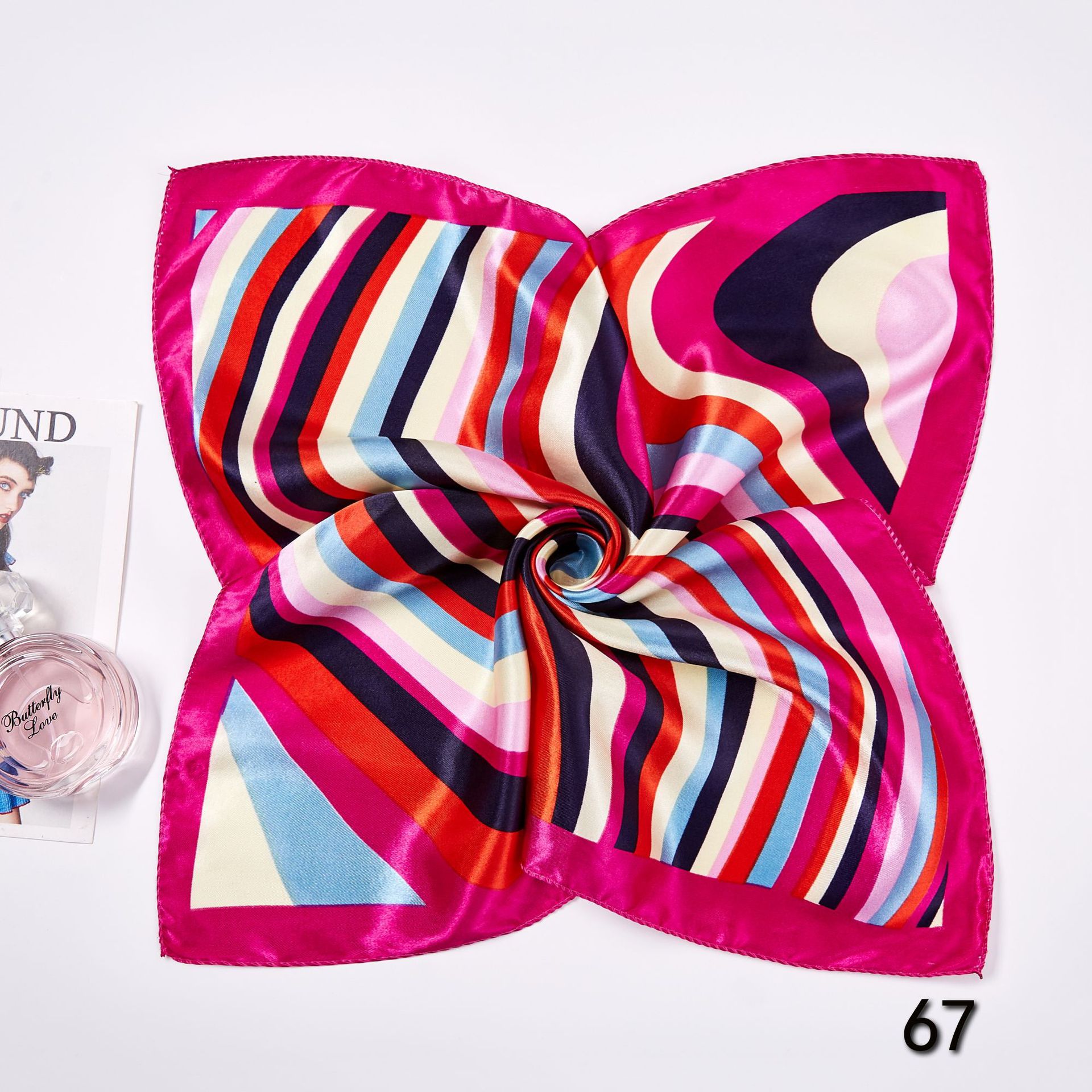 Bufandas cuadradas de seda de  - Ascot Neck Scarf reseña y precio