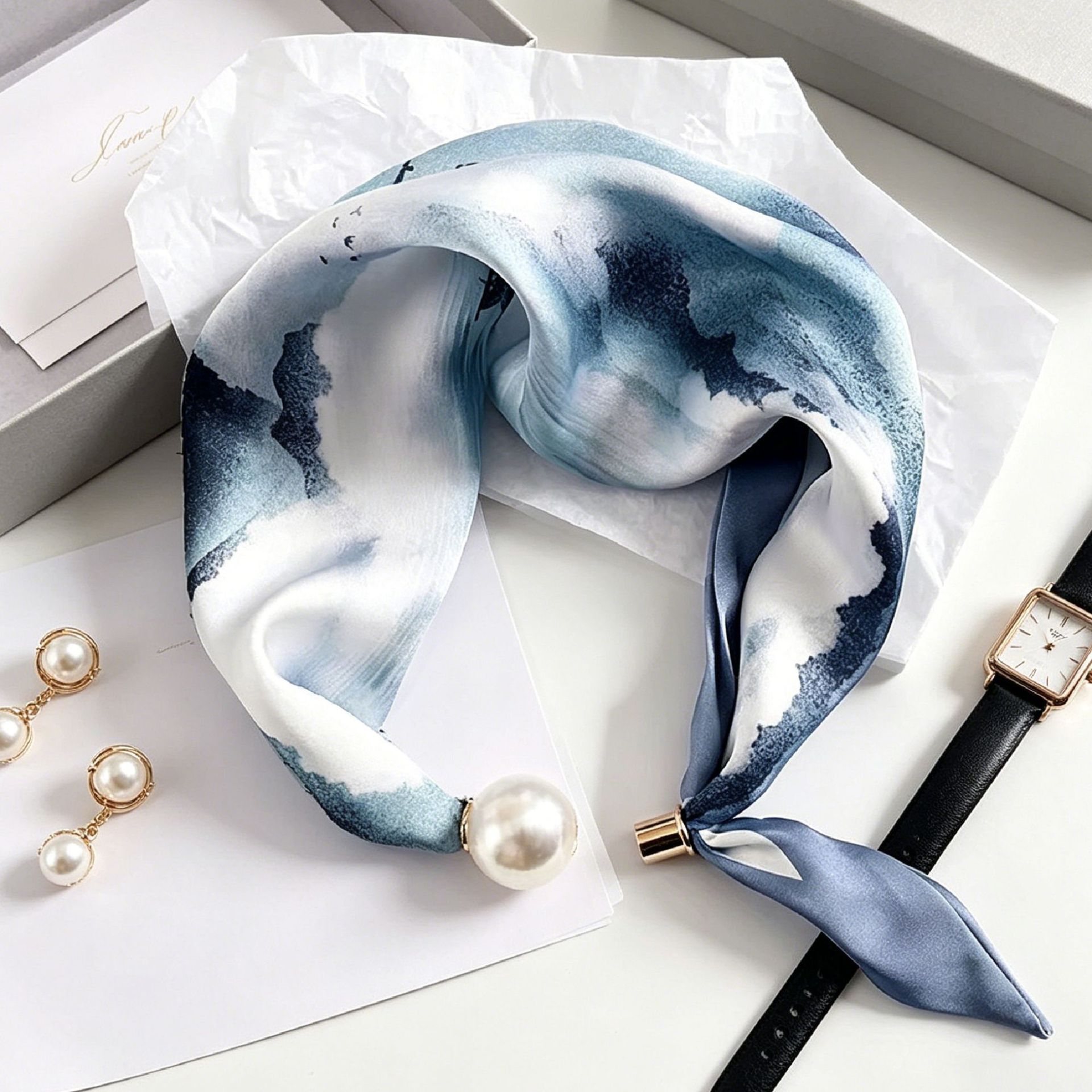 Elegantes y Chic Pañuelos con  - Ascot Neck Scarf reseña y precio