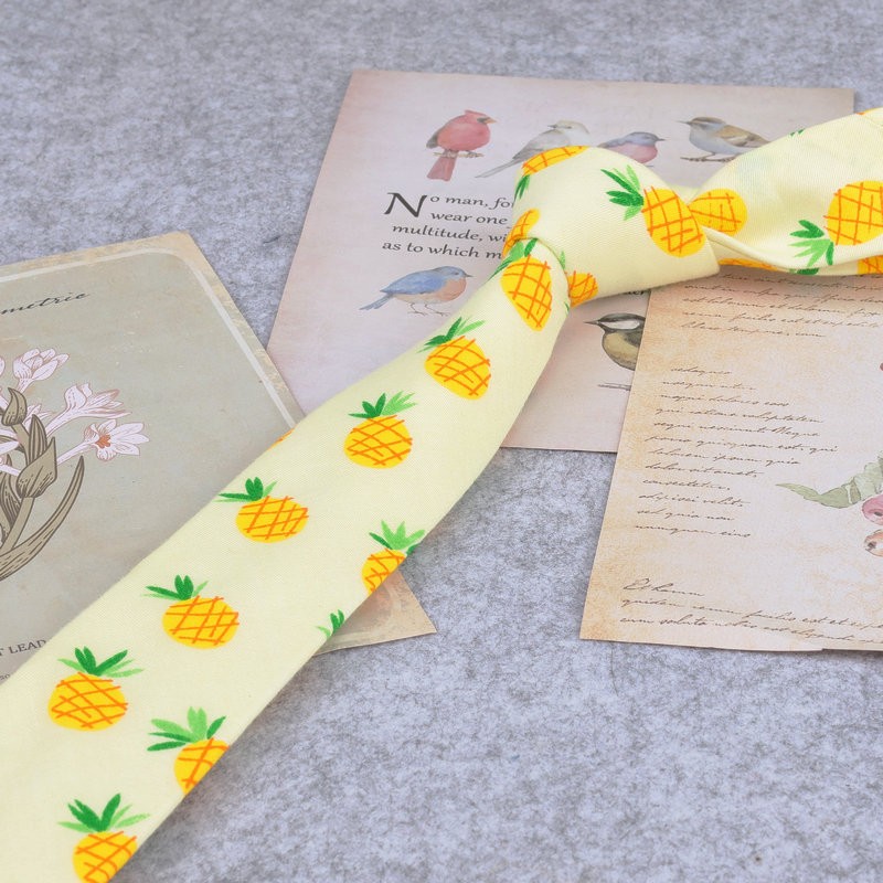 Corbata de algodón con estampa - Skinny Tie Men reseña y precio