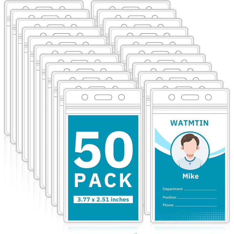 50 Porta Tarjetas de Identific - Lanyard Badge Holder reseña y precio